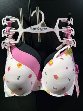 Juicy Couture Sexy  Push-up, 3 pack,underwire, adjustable straps,logo